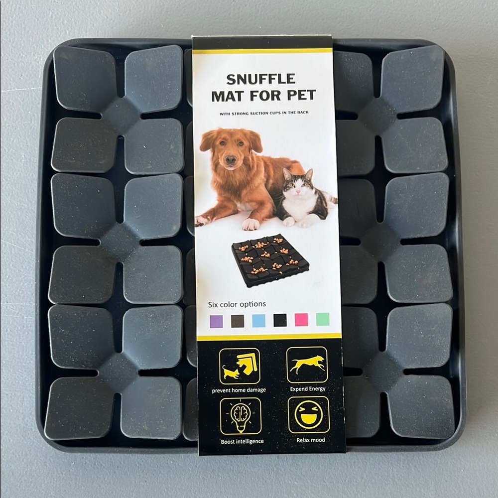 Gray Snuffle Mat for Pets